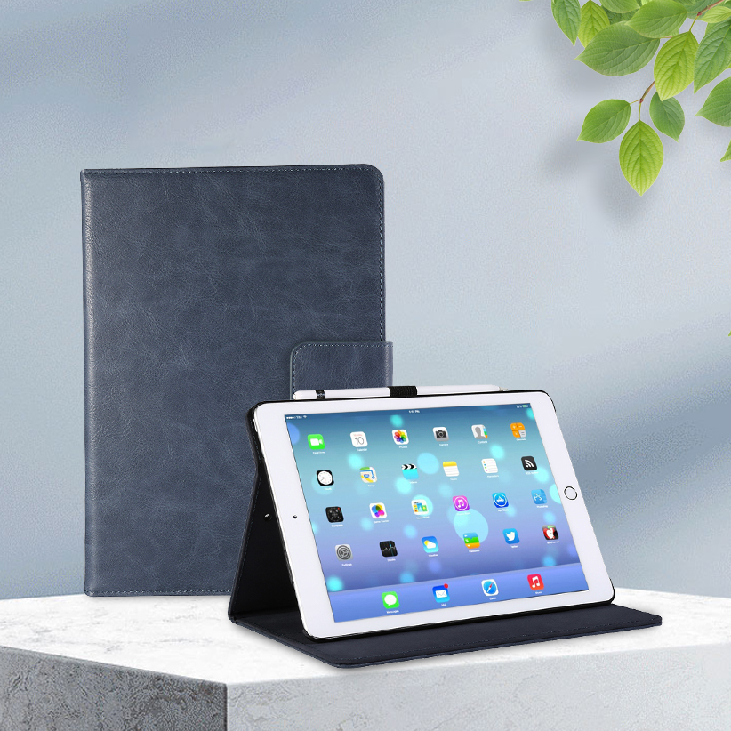 Multi-Angle Viewing Stand Cover with Pocket & Pencil Holder, Auto Sleep Wake Fit iPad Pro 11” M4 2024 